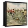 Cycle Football, Berlin-Alfredo Ortelli-Framed Stretched Canvas