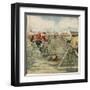 Cycle Football, Berlin-Alfredo Ortelli-Framed Art Print