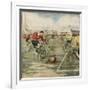 Cycle Football, Berlin-Alfredo Ortelli-Framed Art Print