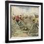 Cycle Football, Berlin-Alfredo Ortelli-Framed Art Print