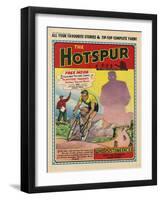 Cycle Race, Hotspur 1959-null-Framed Art Print