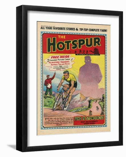 Cycle Race, Hotspur 1959-null-Framed Art Print