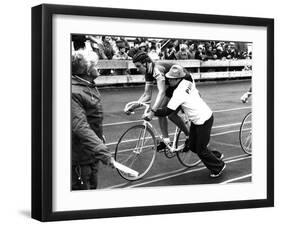 Cycle Race Push Start!-null-Framed Photographic Print