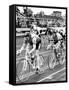 Cycle Racing-null-Framed Stretched Canvas