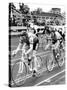 Cycle Racing-null-Stretched Canvas