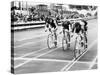 Cycle Racing-null-Stretched Canvas