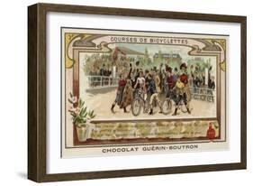 Cycle Racing-null-Framed Giclee Print