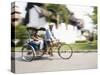 Cycle Rickshaw, Chiang Mai, Thailand, Southeast Asia-Angelo Cavalli-Stretched Canvas