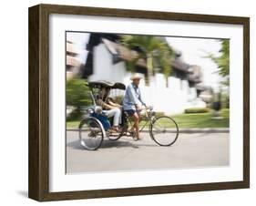 Cycle Rickshaw, Chiang Mai, Thailand, Southeast Asia-Angelo Cavalli-Framed Photographic Print