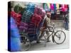 Cycle Rickshaw with a Big Load of Clothes in Amritsar, Punjab, India-David H. Wells-Stretched Canvas