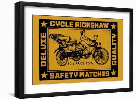 Cycle Rickshaw-null-Framed Art Print