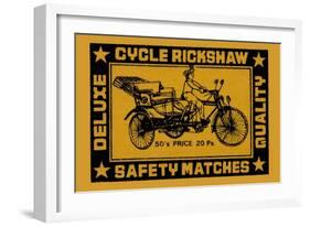 Cycle Rickshaw-null-Framed Art Print