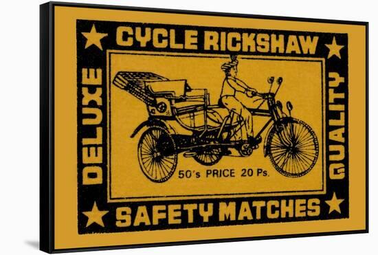 Cycle Rickshaw-null-Framed Stretched Canvas