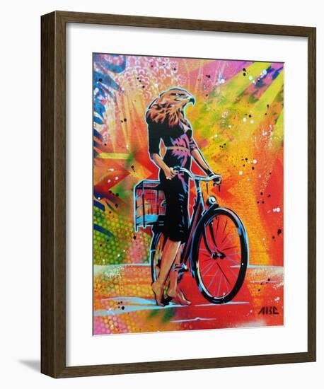 Cycle Soaring-AbcArtAttack-Framed Art Print