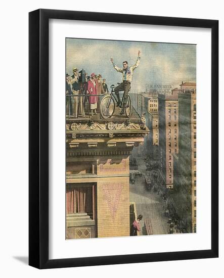 Cycle Stunt in Usa-Alfredo Ortelli-Framed Art Print