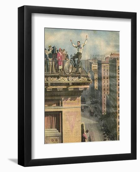 Cycle Stunt in Usa-Alfredo Ortelli-Framed Art Print