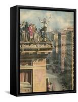 Cycle Stunt in Usa-Alfredo Ortelli-Framed Stretched Canvas