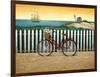 Cycle to the Beach-Lowell Herrero-Framed Art Print