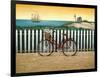 Cycle to the Beach-Lowell Herrero-Framed Art Print