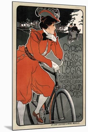 Cycles Automobiles Legia, 1898-Georges Gaudy-Mounted Giclee Print