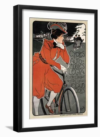 Cycles Automobiles Legia, 1898-Georges Gaudy-Framed Giclee Print