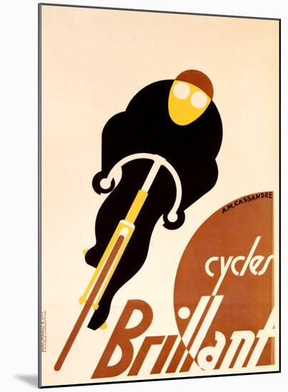 Cycles Brillant-Adolphe Mouron Cassandre-Mounted Giclee Print