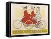 Cycles Cottereau-Vincenti-Framed Stretched Canvas