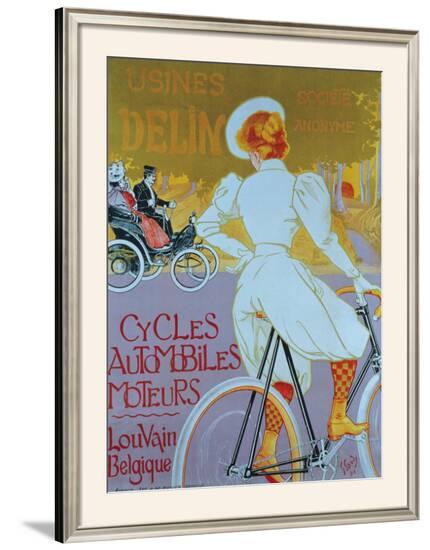 Cycles Delin-Georges Gaudy-Framed Giclee Print