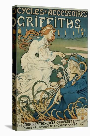 Cycles Et Accessoires Griffiths Poster-Henri Thiriet-Stretched Canvas