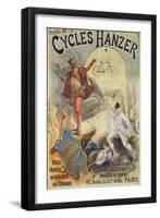 Cycles Hanzer, 40, Avenue de la Grande Armee, Paris-Léon Valentin and J. Proust-Framed Giclee Print