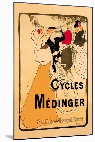 Cycles Medinger-Georges-alfred Bottini-Mounted Art Print