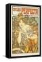 Cycles Perfecta, 1897 (Colour Litho)-Alphonse Marie Mucha-Framed Stretched Canvas