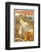 Cycles Perfecta, 1902-Alphonse Mucha-Framed Art Print