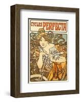 Cycles Perfecta, 1902-Alphonse Mucha-Framed Art Print