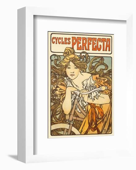 Cycles Perfecta, 1902-Alphonse Mucha-Framed Art Print