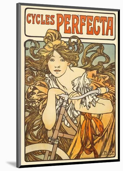 Cycles Perfecta, 1902-Alphonse Mucha-Mounted Art Print