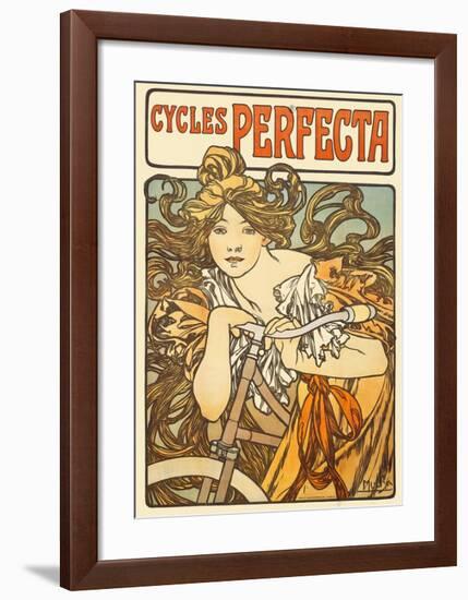 Cycles Perfecta, 1902-Alphonse Mucha-Framed Art Print