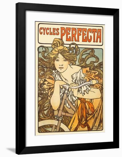 Cycles Perfecta, 1902-Alphonse Mucha-Framed Art Print