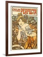 Cycles Perfecta, 1902-Alphonse Mucha-Framed Art Print