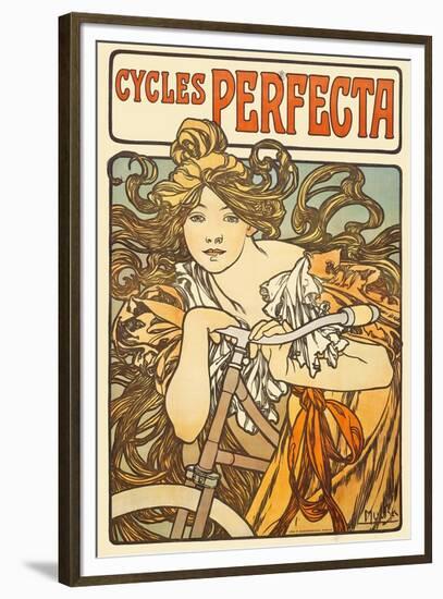 Cycles Perfecta, 1902-Alphonse Mucha-Framed Premium Giclee Print