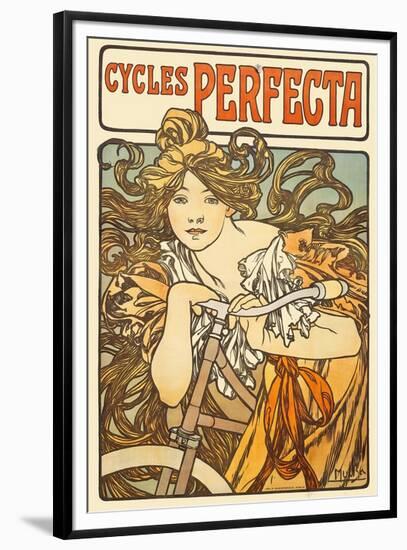 Cycles Perfecta, 1902-Alphonse Mucha-Framed Premium Giclee Print