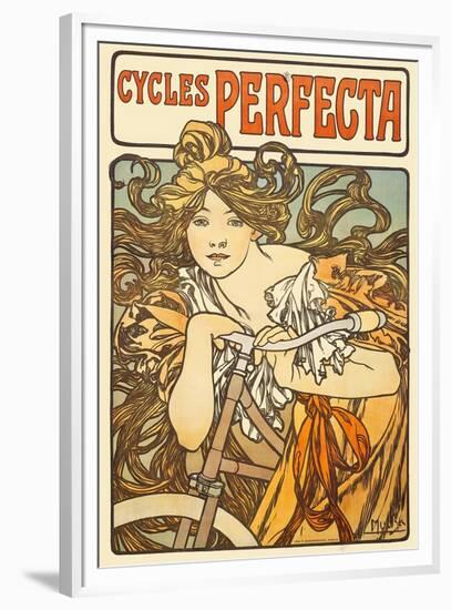 Cycles Perfecta, 1902-Alphonse Mucha-Framed Premium Giclee Print