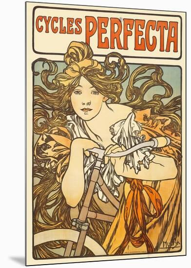 Cycles Perfecta, 1902-Alphonse Mucha-Mounted Premium Giclee Print