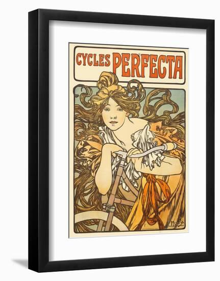 Cycles Perfecta, 1902-Alphonse Mucha-Framed Art Print