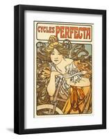 Cycles Perfecta, 1902-Alphonse Mucha-Framed Art Print