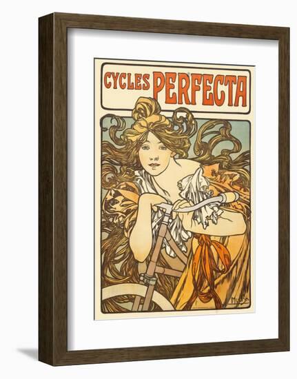 Cycles Perfecta, 1902-Alphonse Mucha-Framed Art Print