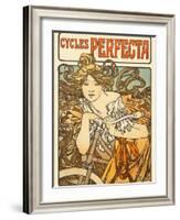 Cycles Perfecta, 1902-Alphonse Mucha-Framed Art Print