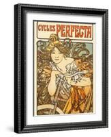 Cycles Perfecta, 1902-Alphonse Mucha-Framed Art Print