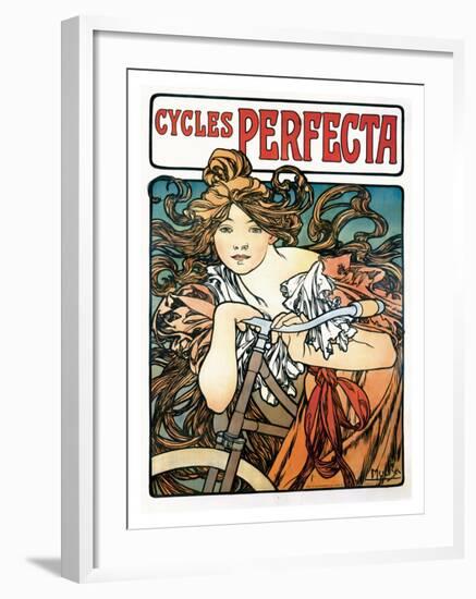 Cycles Perfecta-Alphonse Mucha-Framed Giclee Print