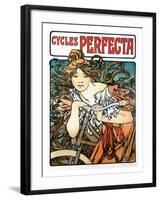 Cycles Perfecta-Alphonse Mucha-Framed Giclee Print